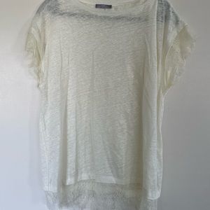Zara t-shirt linen and cotton size L